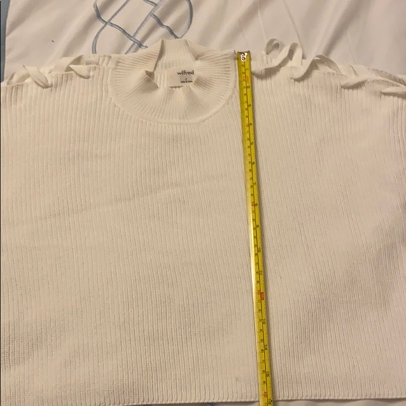 Wilfred Ribbon Sleeve Crop Sweater - Picture 7 of 7